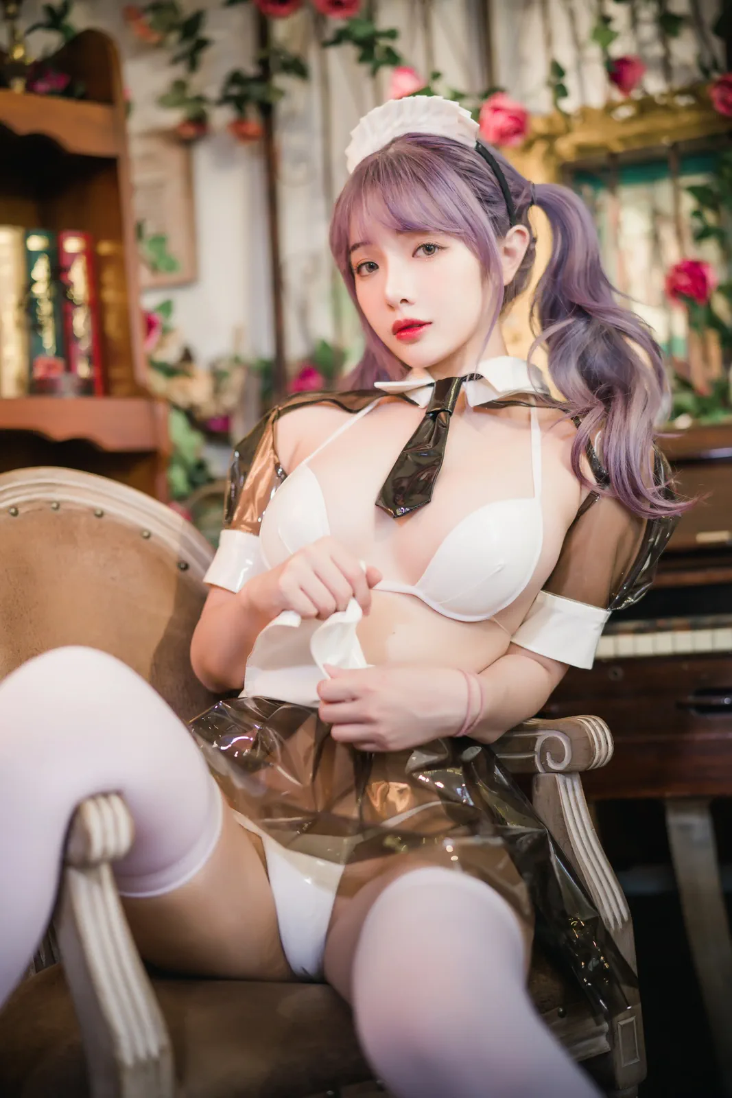 微密圈微胖模特，绝美制服自拍诱惑[39P]-黑丝袜写真